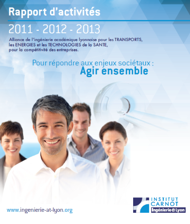page de couverture du rapport-d'activités de 2014-2015institut carnot ingenierie@lyon